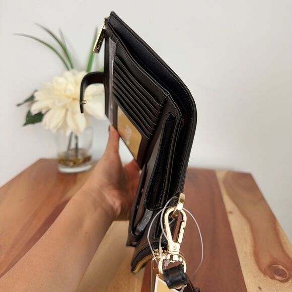 NWT Michael Kors Jet Set Travel Large Double Zip Wristlet Graphic Logo - Picture 7 of 7